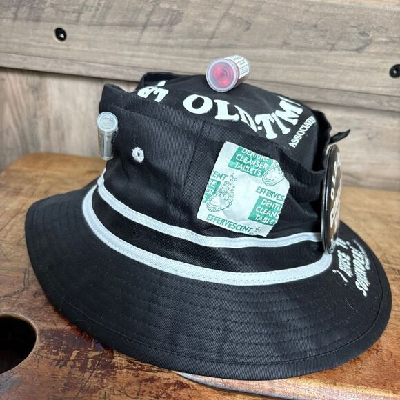 Over the Hill 40's 50's Old Timers Old Age Survival Kit Bucket Hat Preworn - Picture 8 of 10